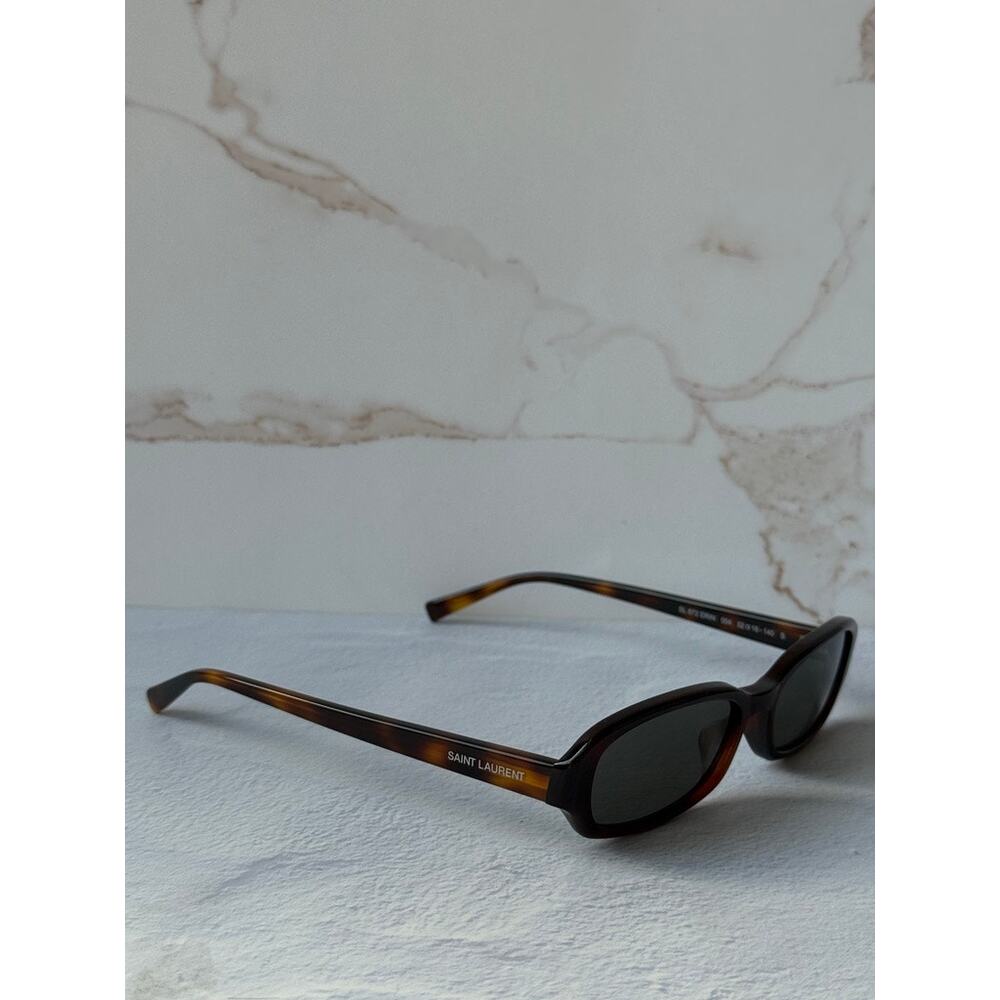 NEW Saint Laurent SL872 Erin Havana Brown Sunglasses $420 - Picture 5 of 6